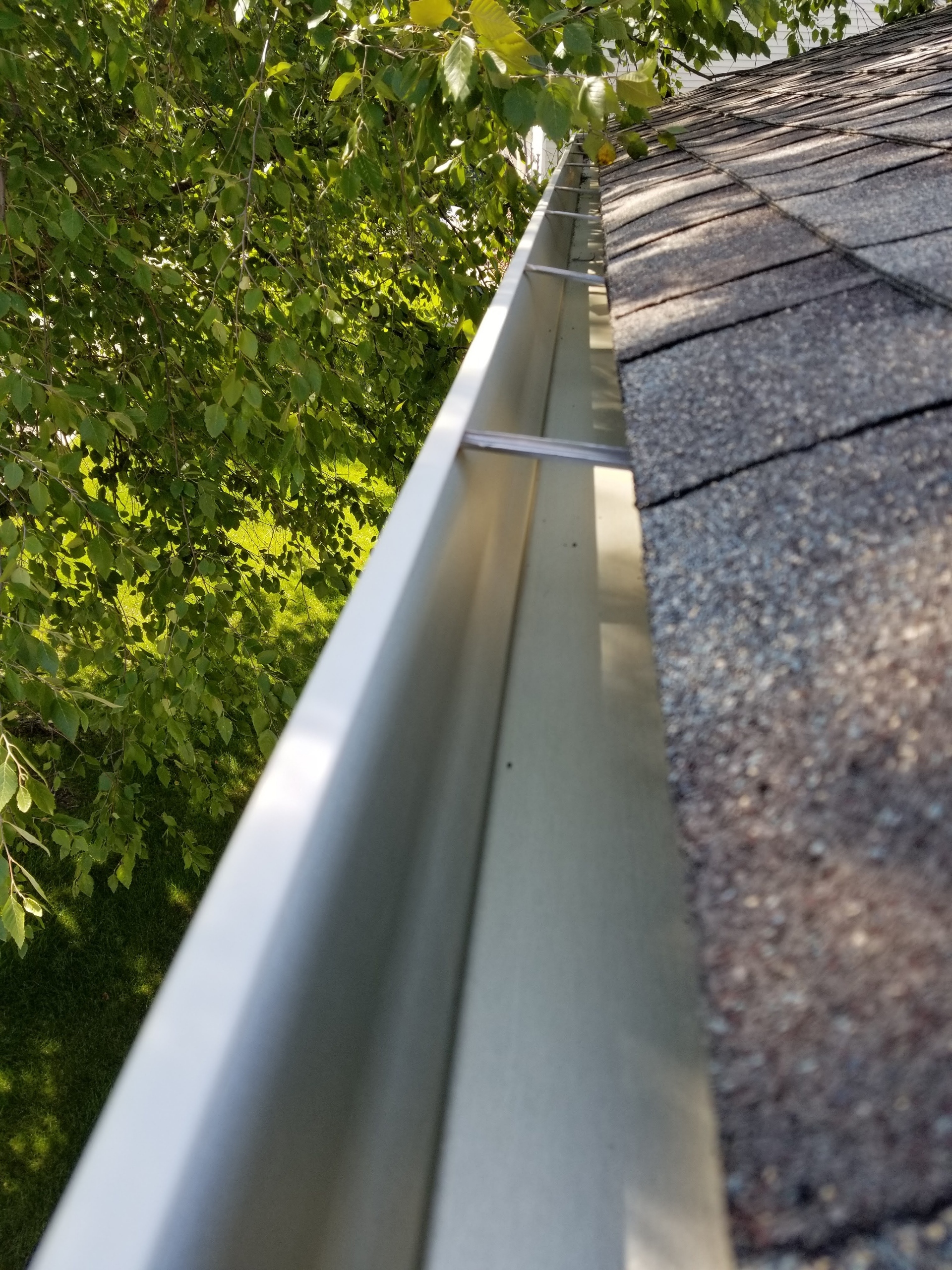 Gutter cleaning work example in Maple Grove Minnesota