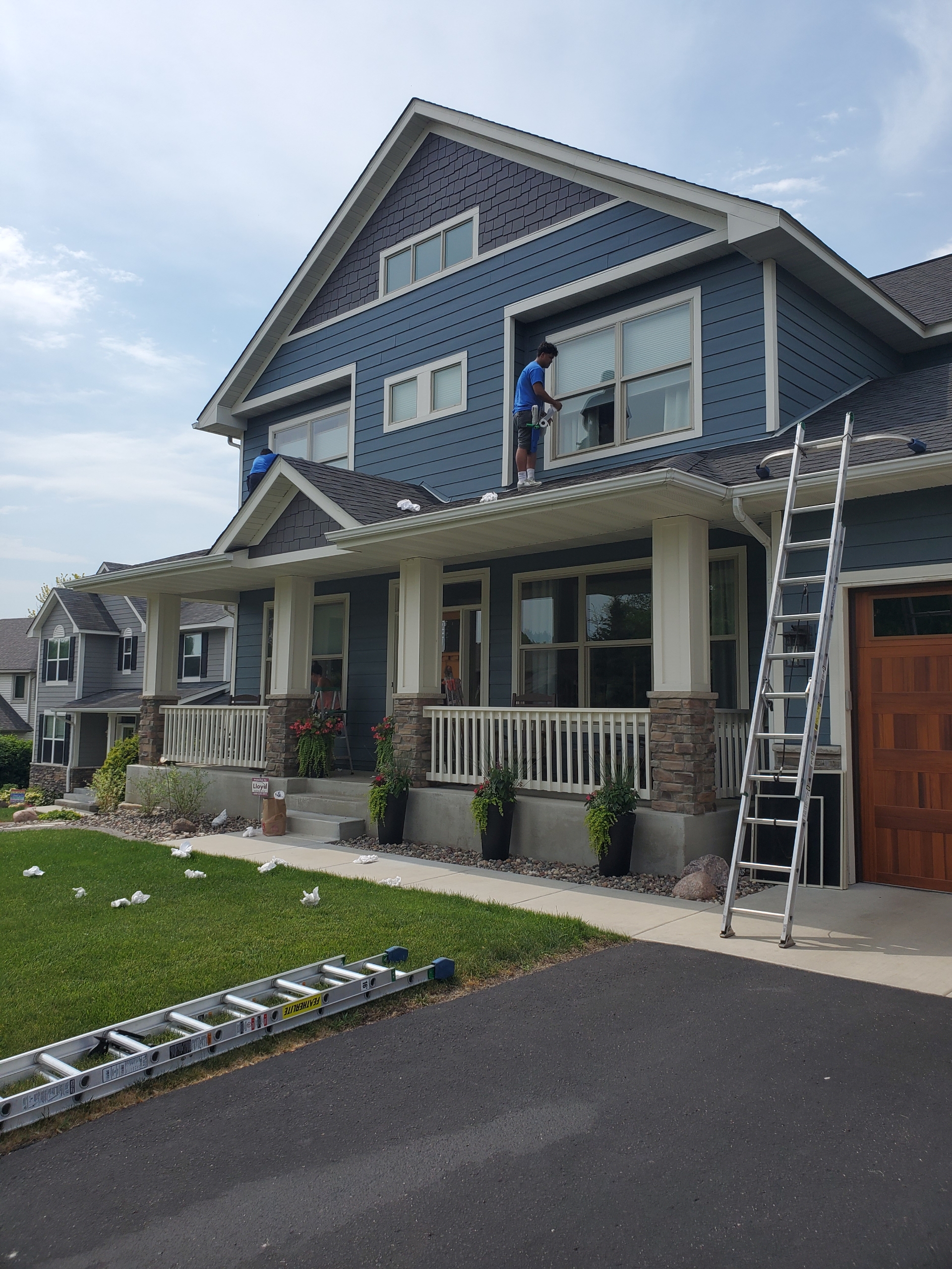 Window cleaning work example